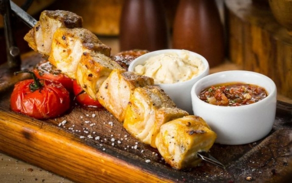 Шашлык из осетрины